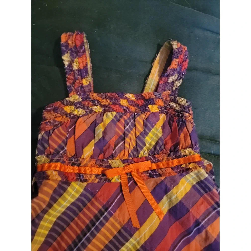 Emily west purple orange fall Halloween dress size 8